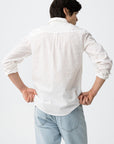 Camisa Efeito Linho - Branco