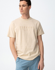 T-shirt Bordada - Bege