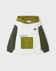 Hoodie com Bolsos - Verde Tropa