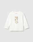 Camisola de Manga Comprida - Branco