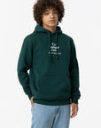 Hoodie com Estampado nas Costas - Verde