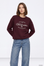 Sweat Estampada - Bordo