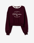 Sweat Estampada - Bordo