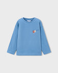 Camisola de Manga Comprida - Azul Médio