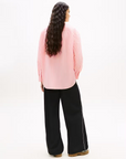 Camisa Listada - Rosa
