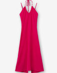 Vestido Midi Cut Out - Fuschia