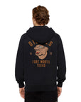 Hoodie com Estampado Traseiro - Preto