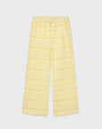 Calças tipo Crochê - Amarelo