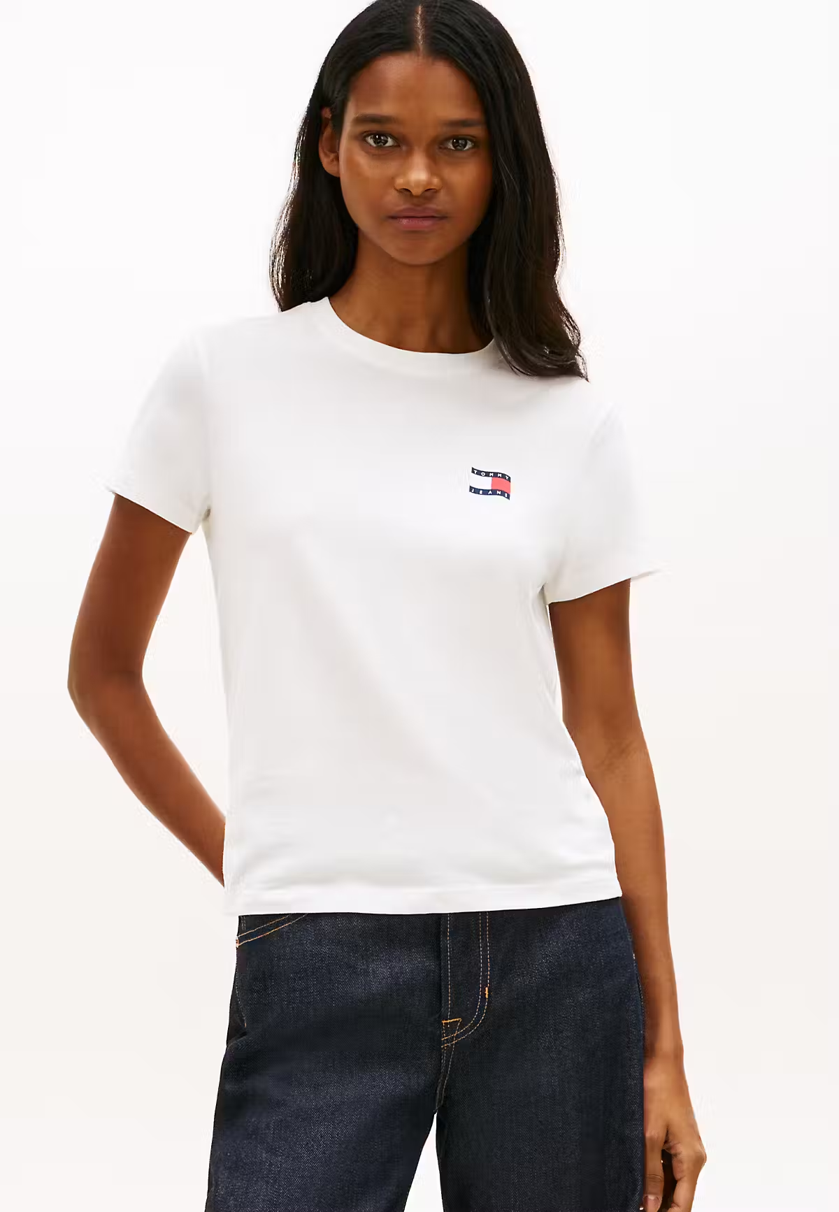 T-shirt com Estampado Traseiro - Branco