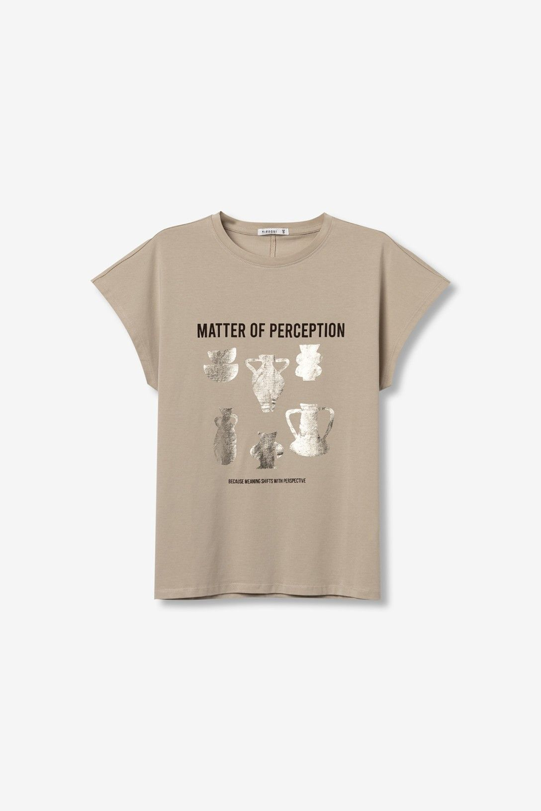 T-shirt Estampada - Bege