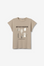 T-shirt Estampada - Bege