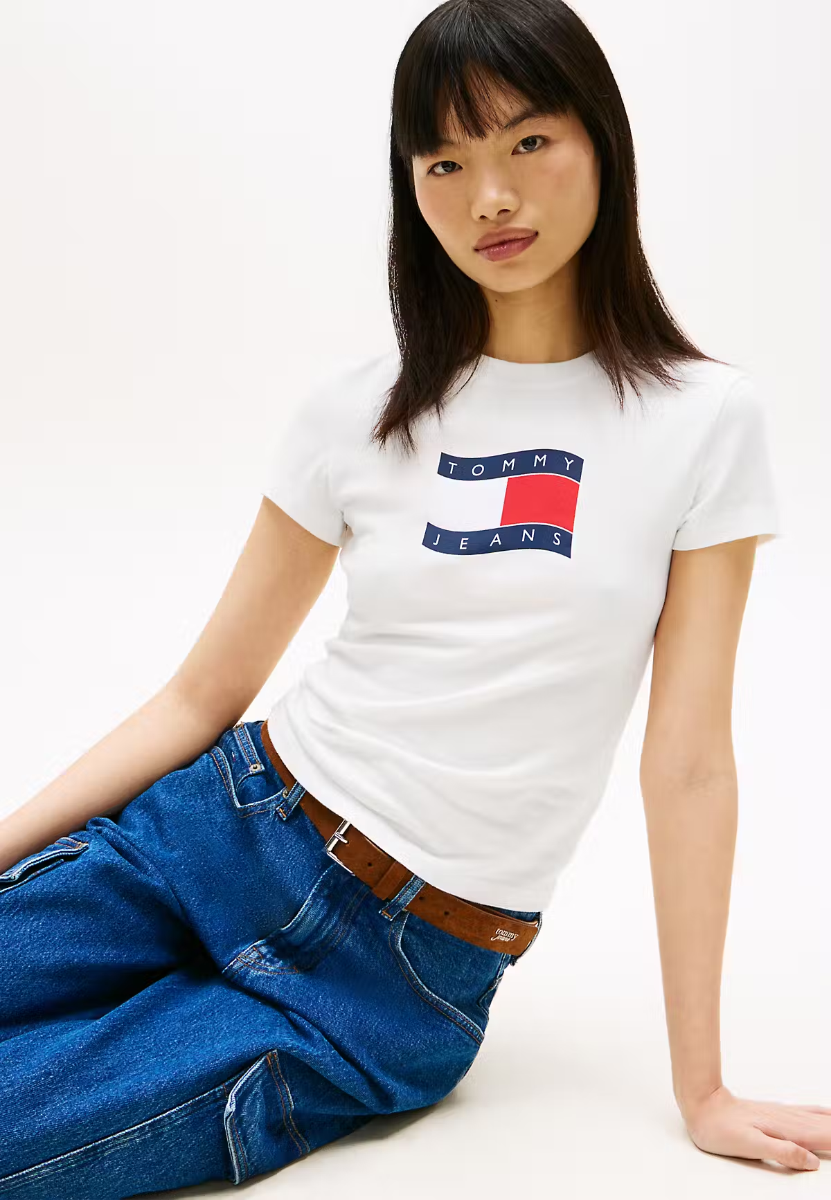 T-shirt com Logo - Branco