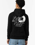 Hoodie com Estampado Traseiro - Preto