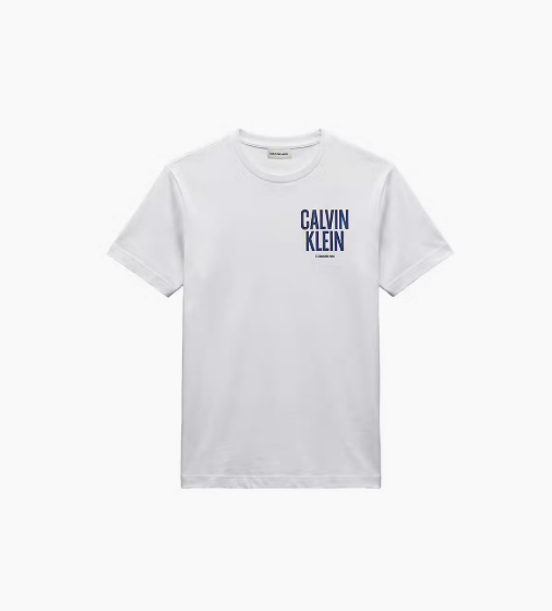T-shirt com Estampado Traseiro - Branco