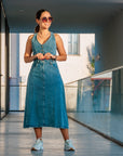 Vestido Denim - Azul Médio