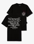 T-shirt com Estampado Traseiro - Preto