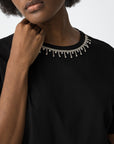 Camiseta con Aplicaciones - Negro