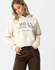 Hoodie Cropped - Bege
