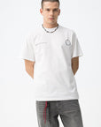 T-shirt com Estampado Traseiro - Branco