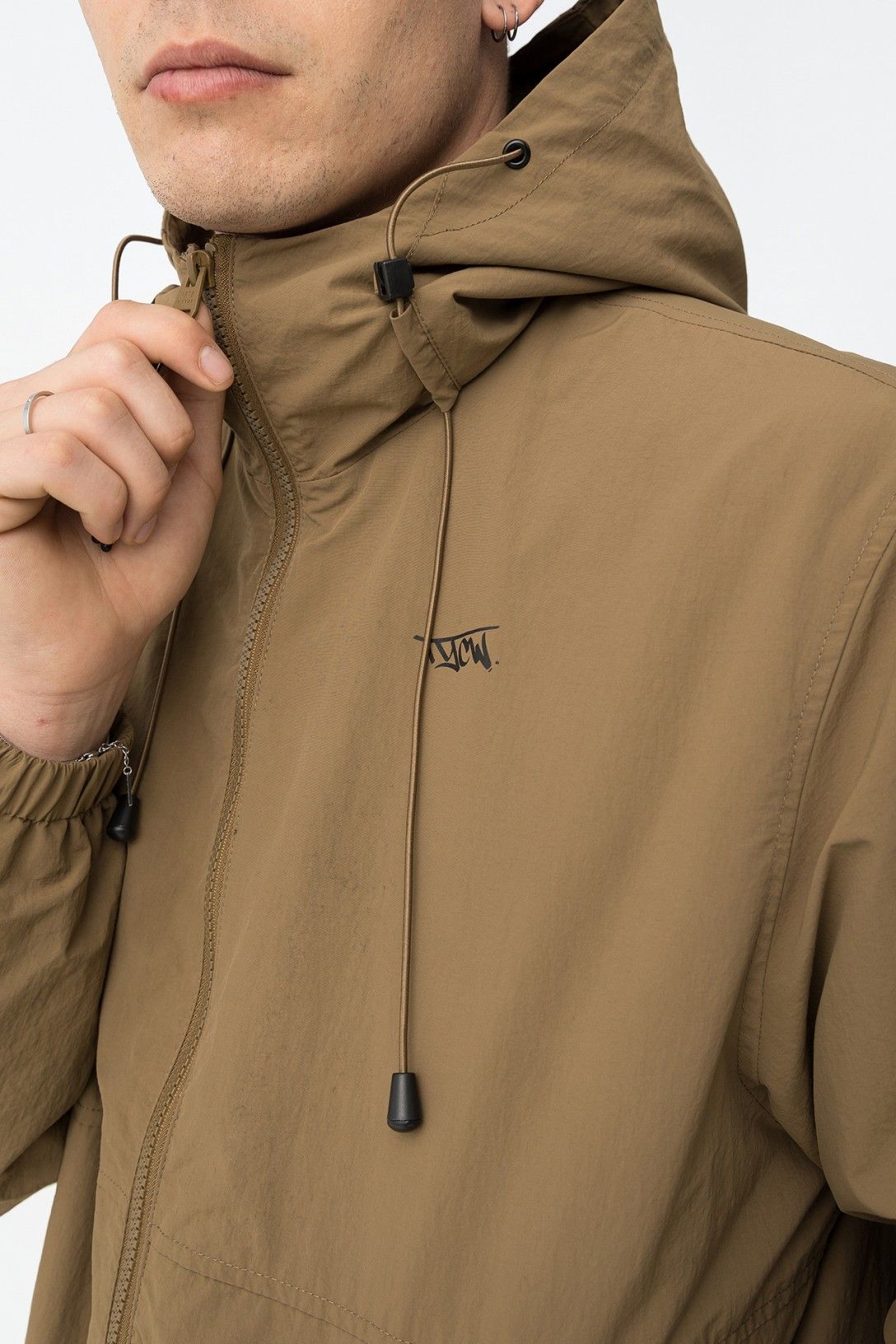 Parka com Capuz - Camel