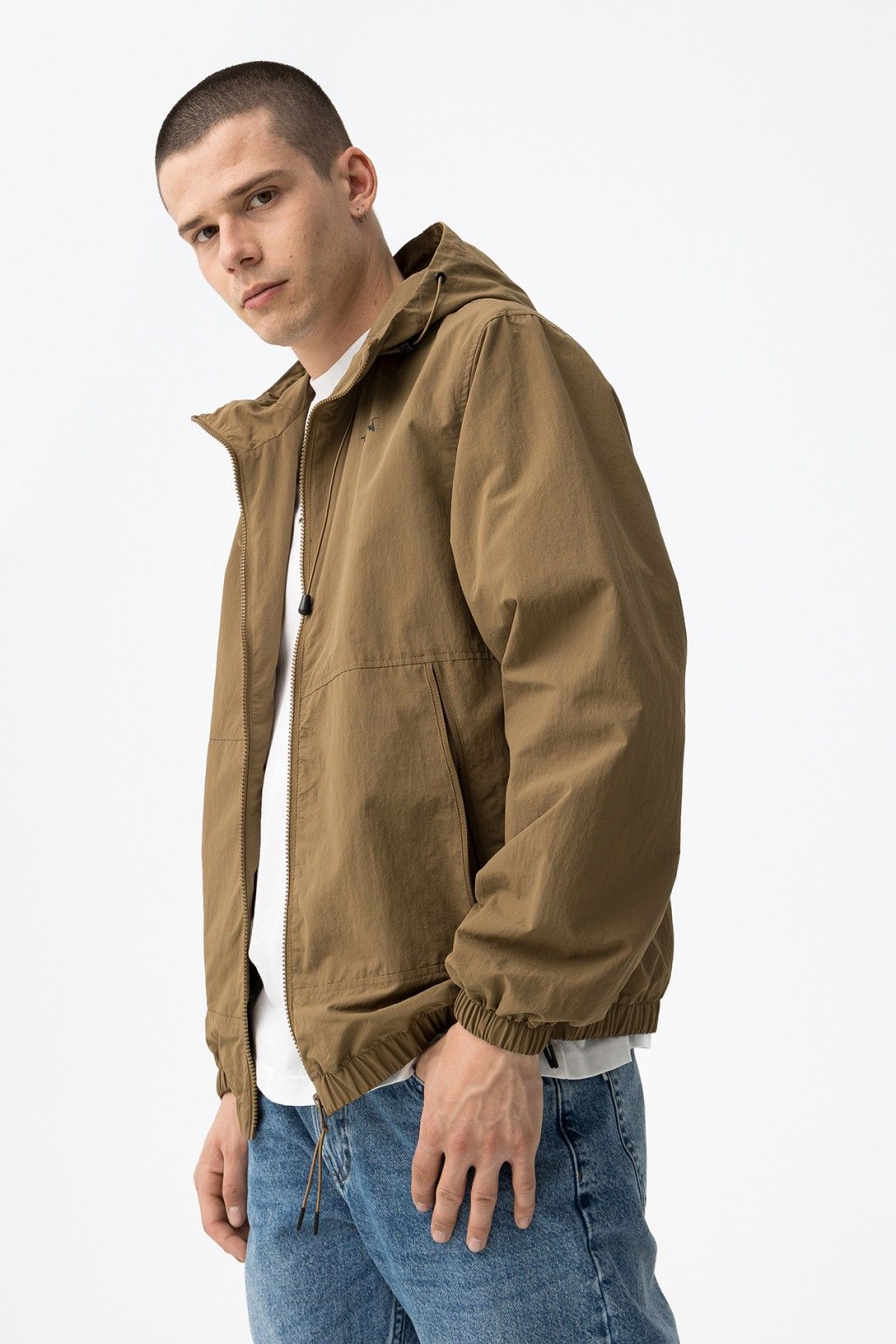 Parka com Capuz - Camel