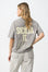 T-shirt com Estampado Traseiro - Cinza