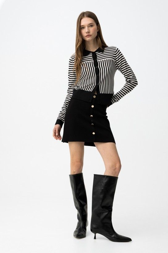 Saia de Malha - Preto