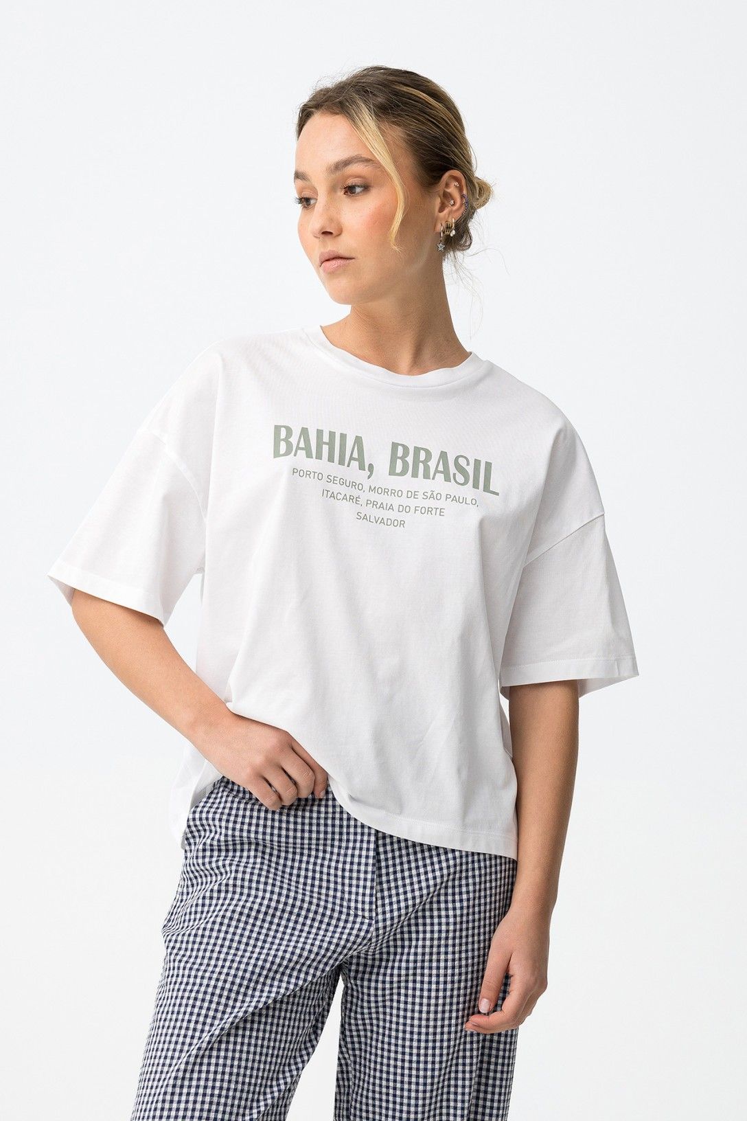 T-shirt Estampada - Branco