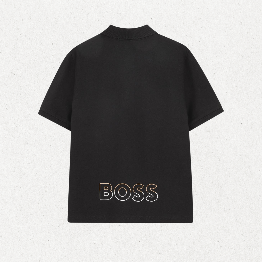 Polo com Logo - Preto