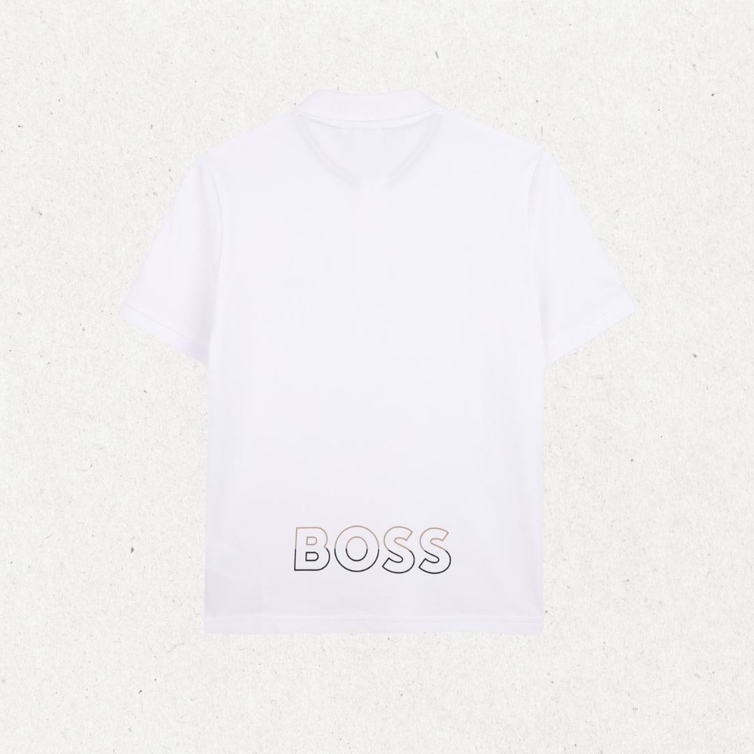 Polo com Logo - Branco
