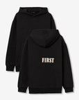 Hoodie com Estampado Traseiro - Preto