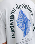 T-shirt com Estampado Traseiro - Branco