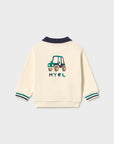 Sweat com Gola - Crú