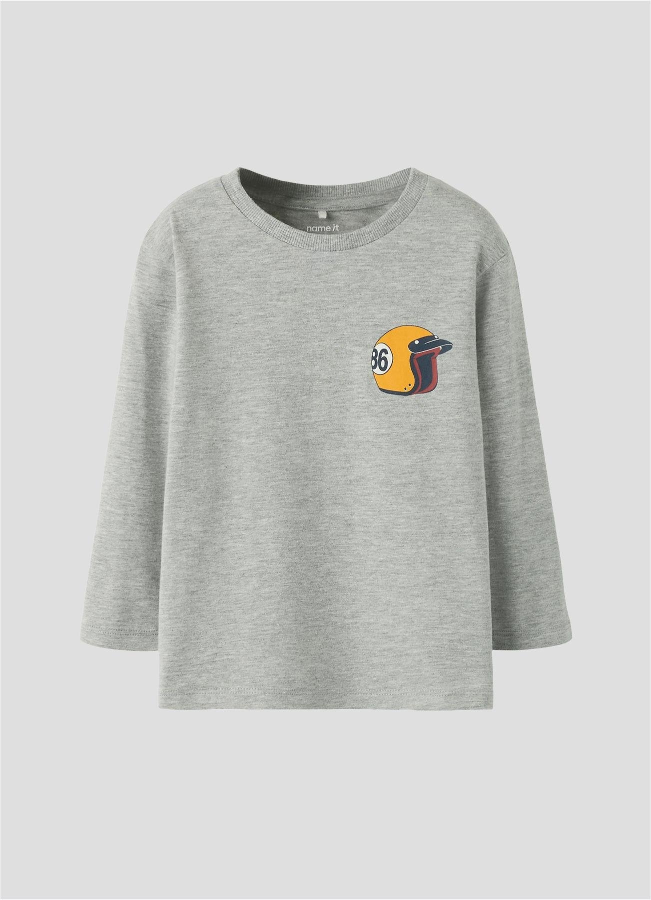 Camisola de Manga Comprida - Cinza