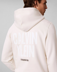 Hoodie com Estampado Traseiro - Bege
