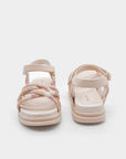 Sandalias brillantes - Beige