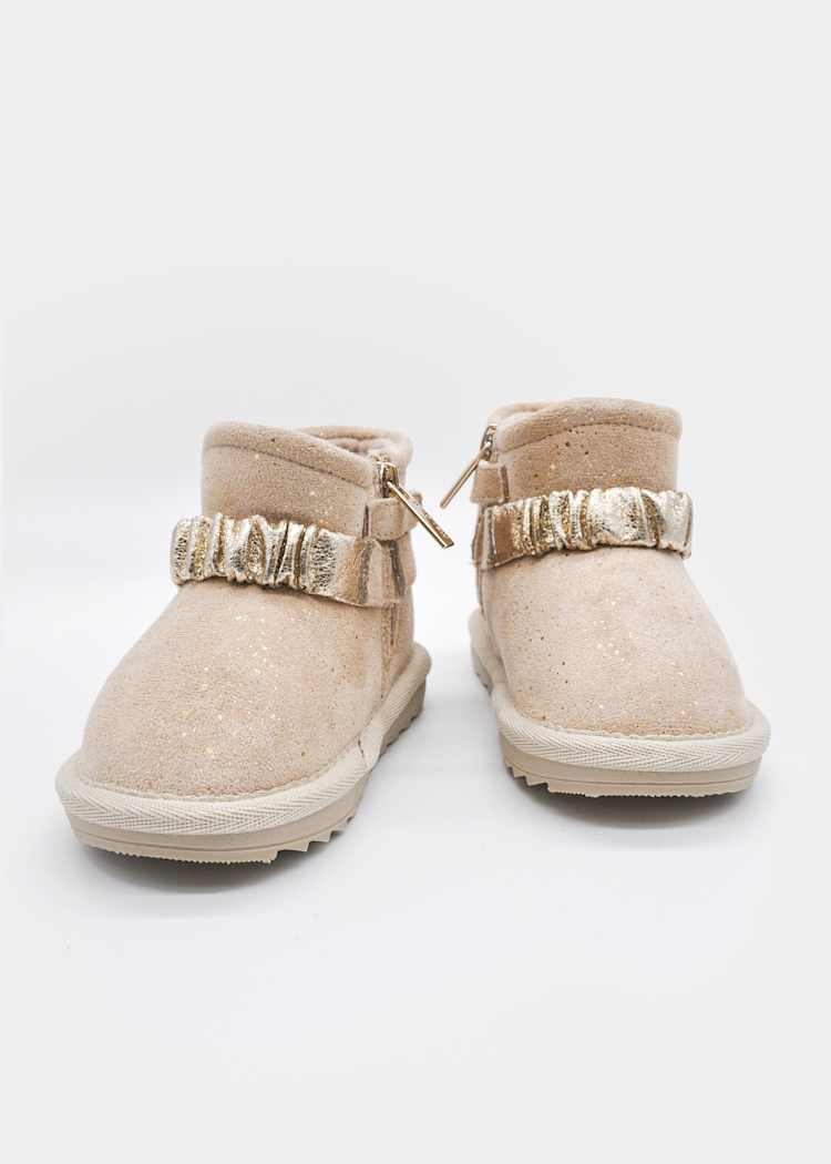 Pantufas com Aplicações - Bege