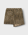 Saia Animal Print - Castanho