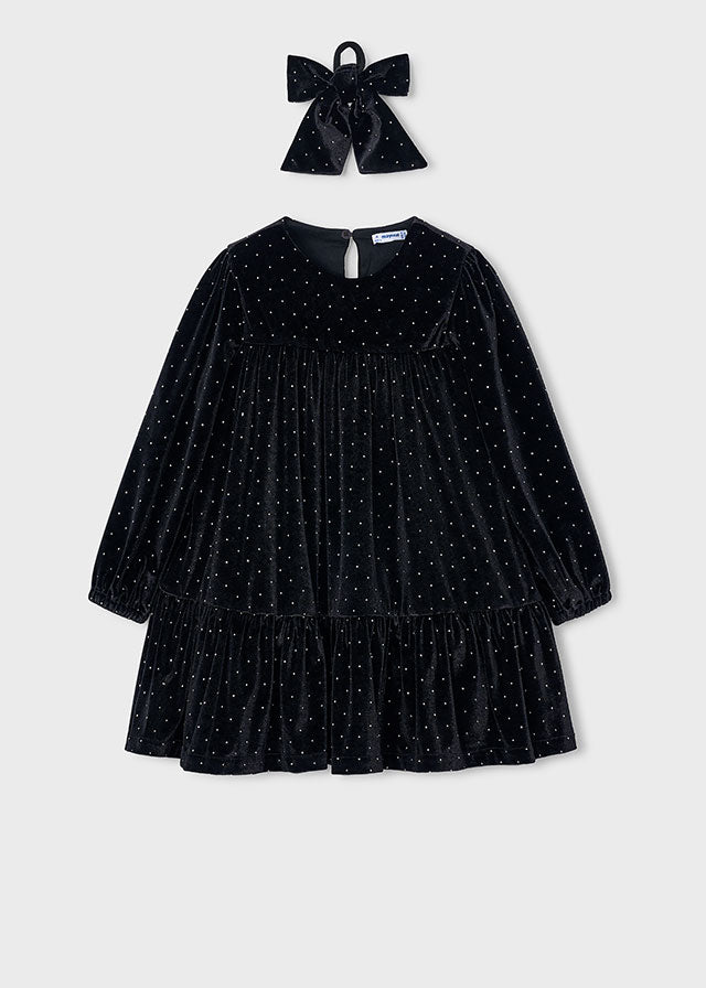 Vestido de Veludo - Preto