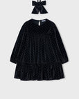 Vestido de Veludo - Preto