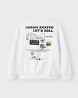 Sweat com Estampado Traseiro - Branco