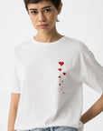 T-shirt Valentines Day - Branco