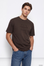 T-shirt Bordada - Castanho