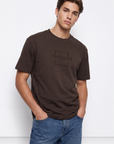 T-shirt Bordada - Castanho