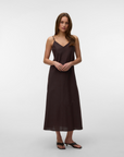 Vestido Midi - Castanho