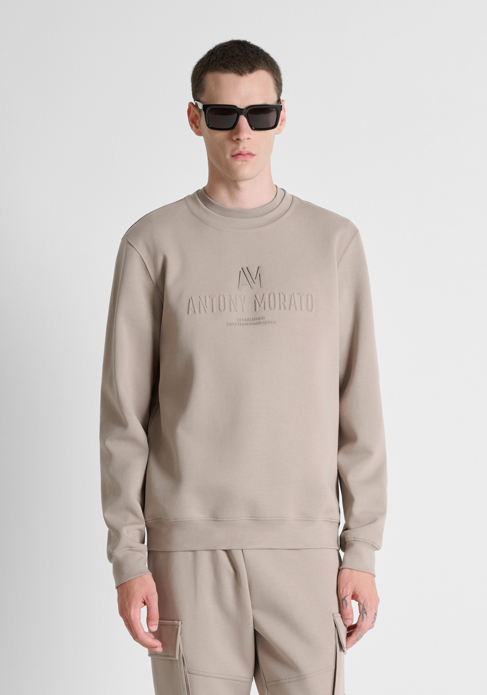 Sweat com Relevo - Bege