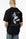 T-shirt com Estampado Traseiro - Preto