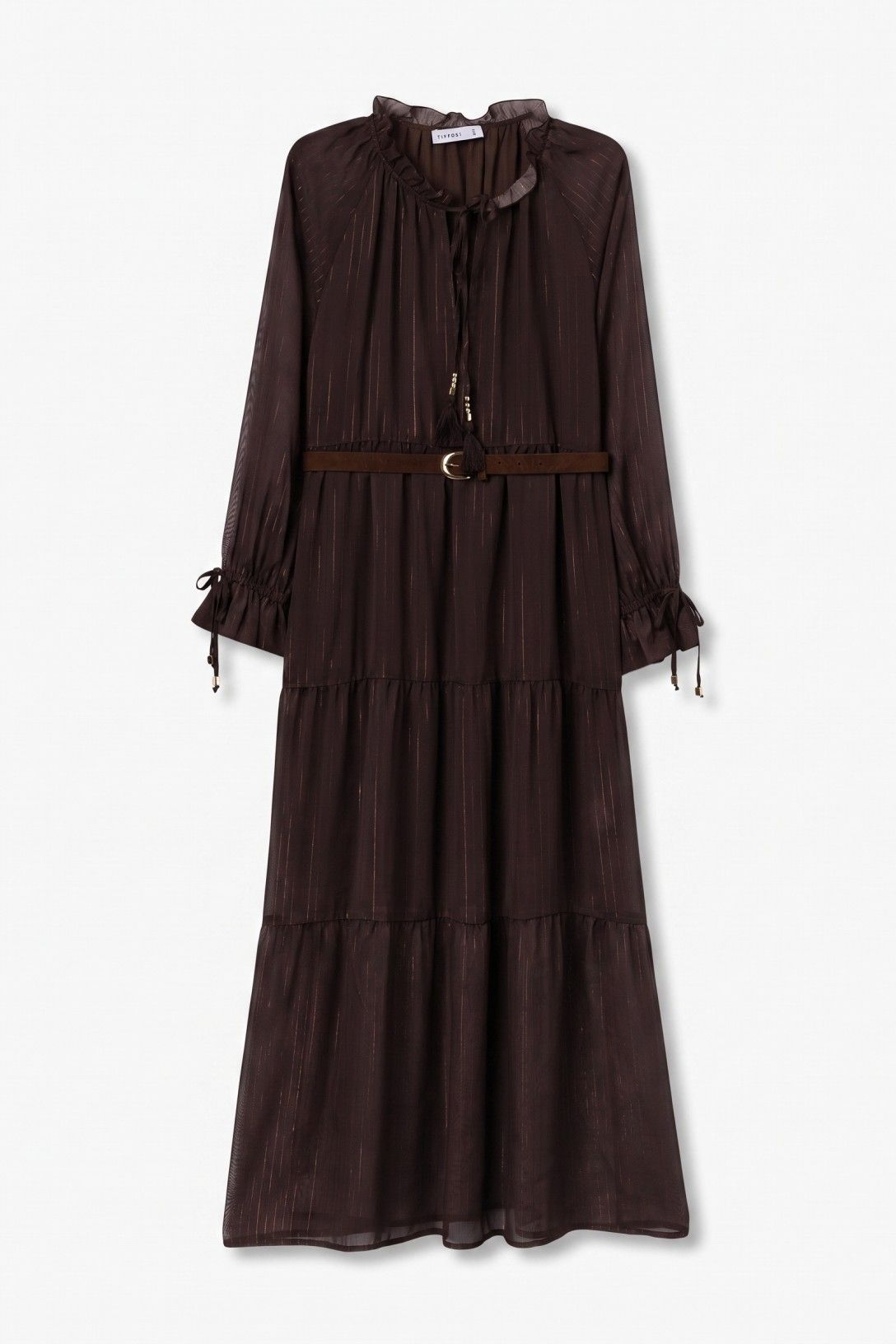 Vestido Midi - Castanho