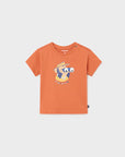 T-shirt com Estampado Interativo - Laranja