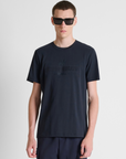 T-shirt com Relevo - Marinho
